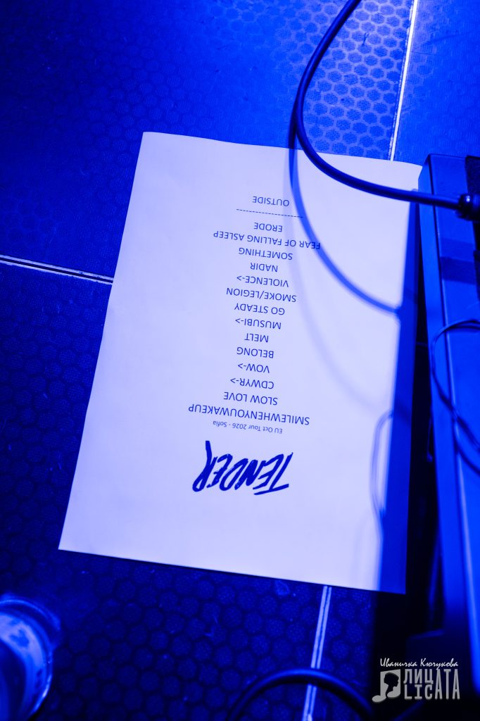 Tender (17.10.2026, club City Stage, Sofia) Copyright: Licata.bg / Ivanichka Kyuchukova